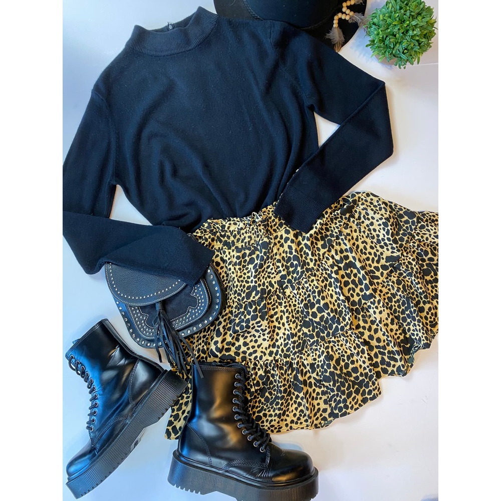 San Michelle Bay Black Mock Turtleneck - Picture 1 of 16